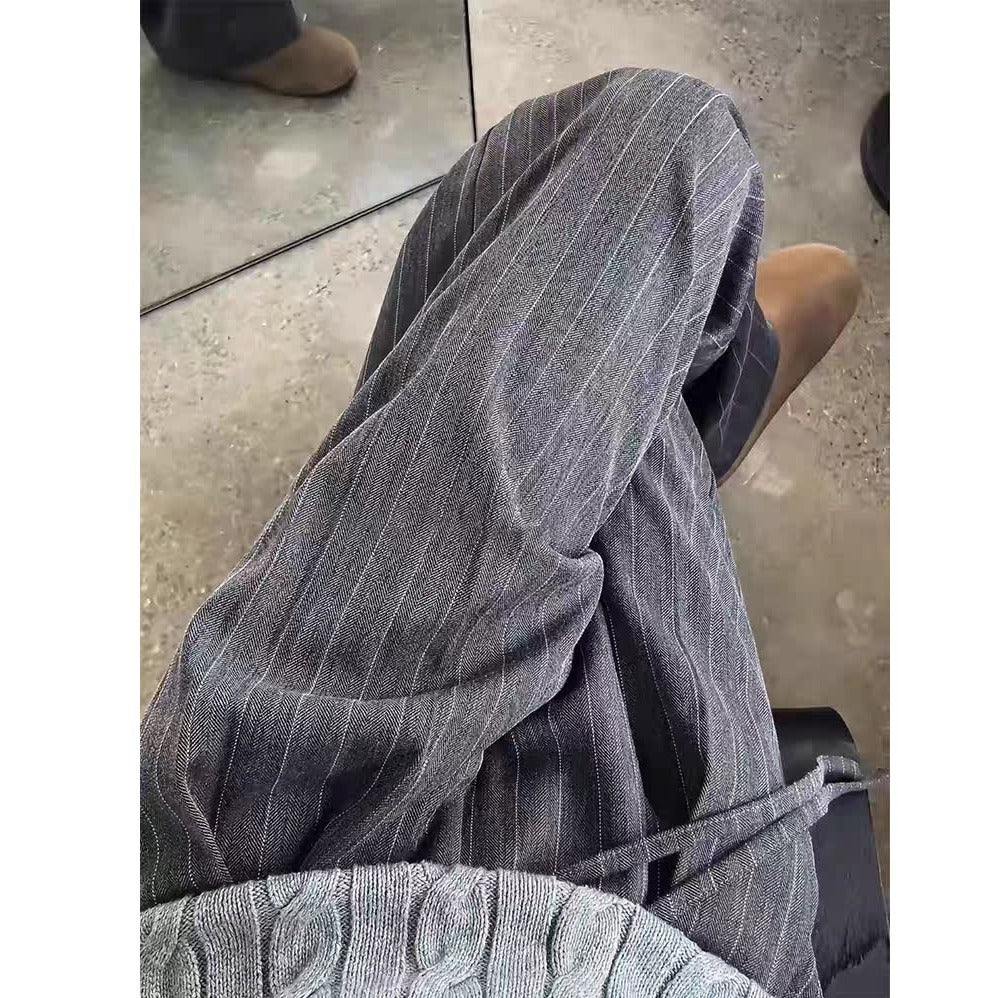 Men’s Stylish Loose-Fit Straight-Leg Pants – Casual Fashion Trousers