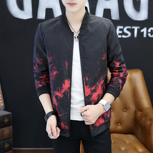 mens printed collar coat jacket stylish streetwear fashion jacket men casual outfit