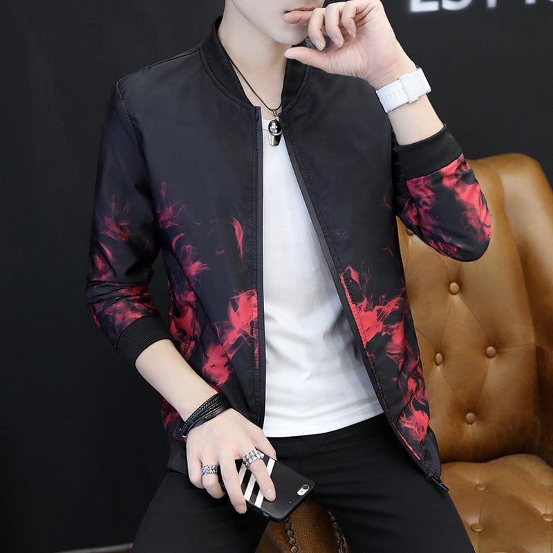 Men's Printed Collar Coat Jacket – Stylish Streetwear Fashion Jacket