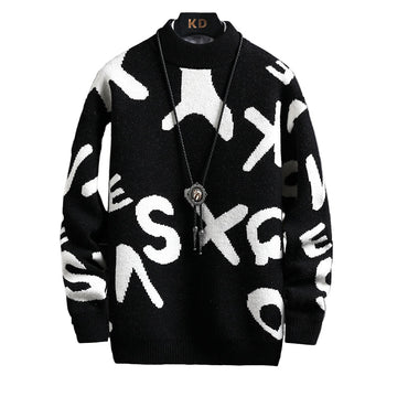 Men’s Fashion Half Turtleneck Sweater – Stylish Winter Knit