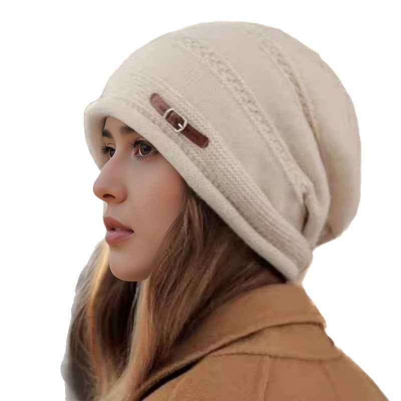 Womens Knitted Wool Hat For Fall And Winter