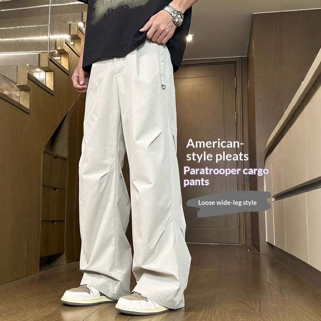 Large-size Straight-leg Casual Trousers For Fall