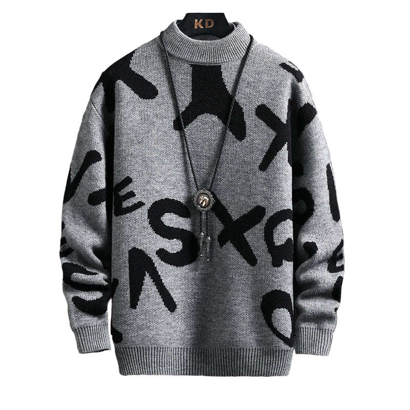 Men’s Fashion Half Turtleneck Sweater – Stylish Winter Knit