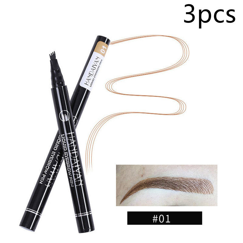 4 Head Microblading Eyebrow Pencil – Waterproof Liquid Tattoo Brow Pen