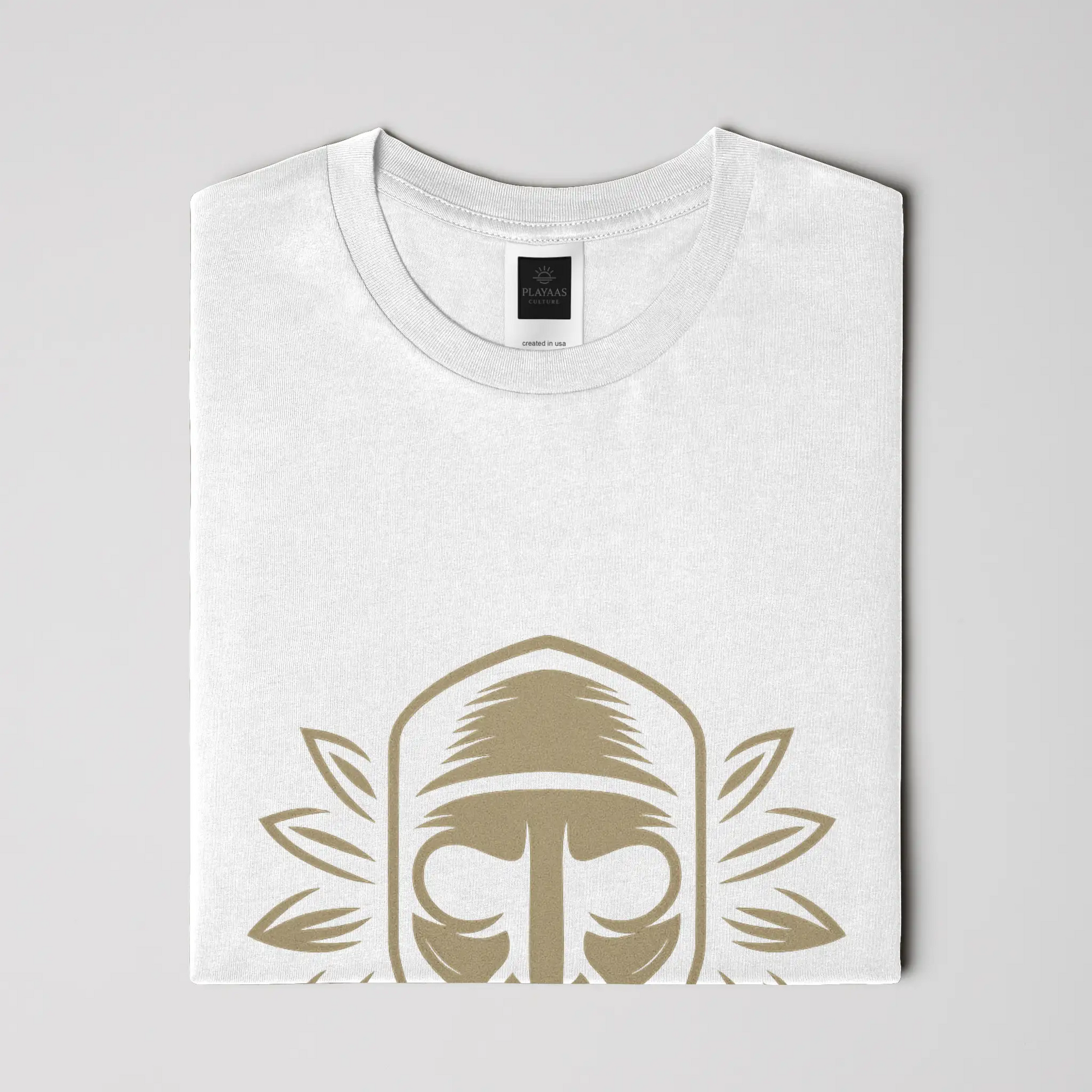 CULTURE GUPLAYAAS CULTURE® Culture Guardian t-shirt featuring a symbolic mask-inspired face with leaf elements representing wisdom, identity, and cultural protection. ARDIAN TEE