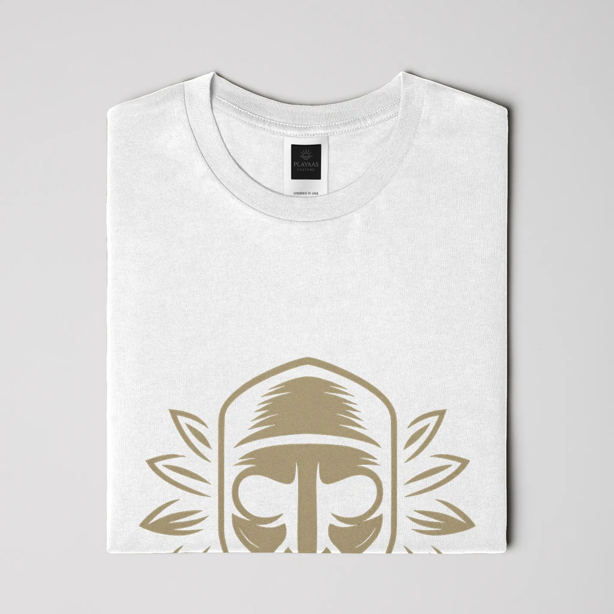 CULTURE GUPLAYAAS CULTURE® Culture Guardian t-shirt featuring a symbolic mask-inspired face with leaf elements representing wisdom, identity, and cultural protection. ARDIAN TEE
