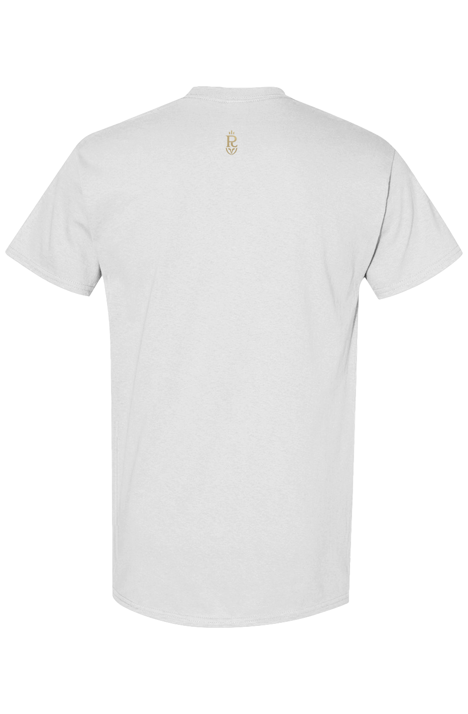 PLAYAAS Signature Script T-Shirt featuring minimalist chest logo and subtle back crest, available in black and white, premium streetwear tee with a clean, modern fit.