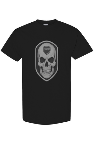 Dominion Skull Tee by PLAYAAS CULTURE featuring bold skull crest graphic and premium streetwear design