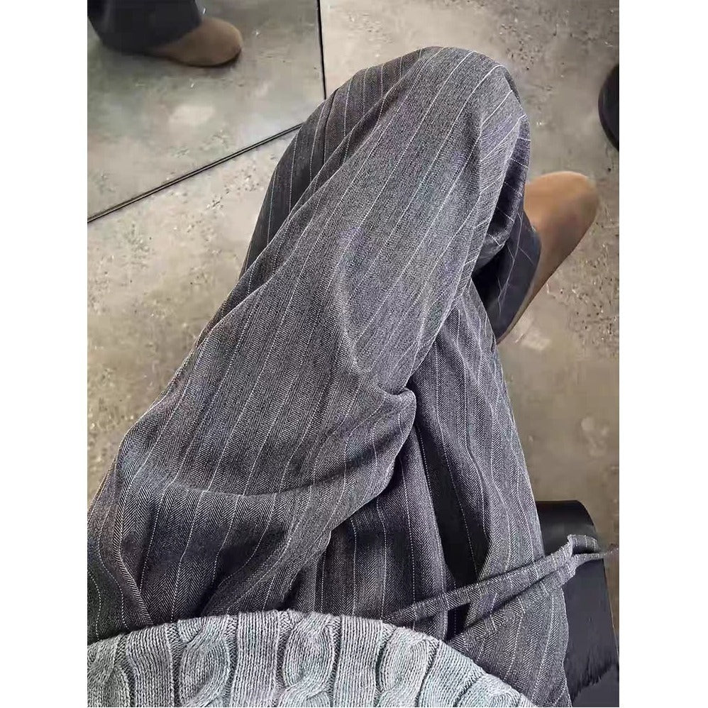 Men’s Stylish Loose-Fit Straight-Leg Pants – Casual Fashion Trousers