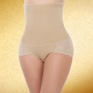 High-waisted belly shaping underwear with tummy control support designed to smooth the waist and create a slimming silhouette for women.