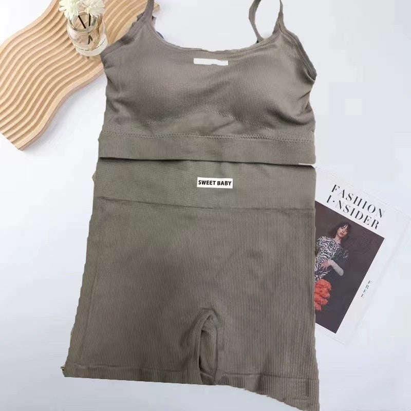 New High Waist Peach Yoga Suit Women PLAYAAS CULTURE 