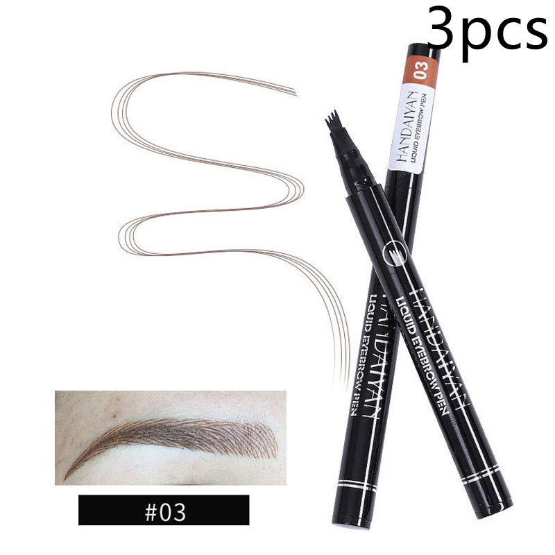 4 Head Microblading Eyebrow Pencil – Waterproof Liquid Tattoo Brow Pen