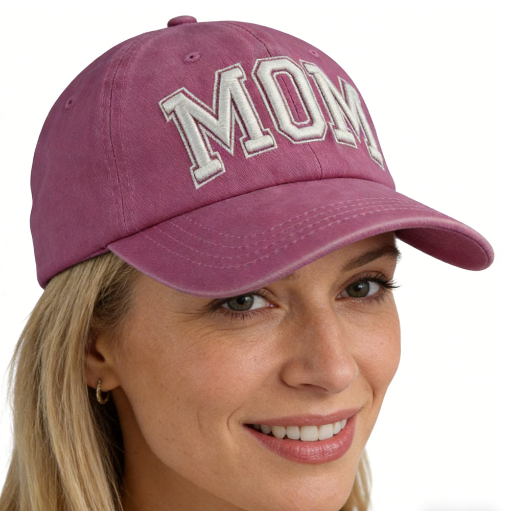 P Ink Mama Baseball Cap For Women, Adjustable Embroidered Wash Cotton Baseball Cap