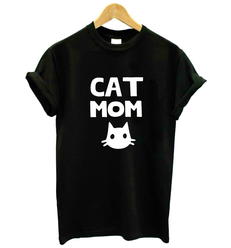 Cat Mom Graphic T-Shirt – Cute Cat Lover Women’s Casual Tee