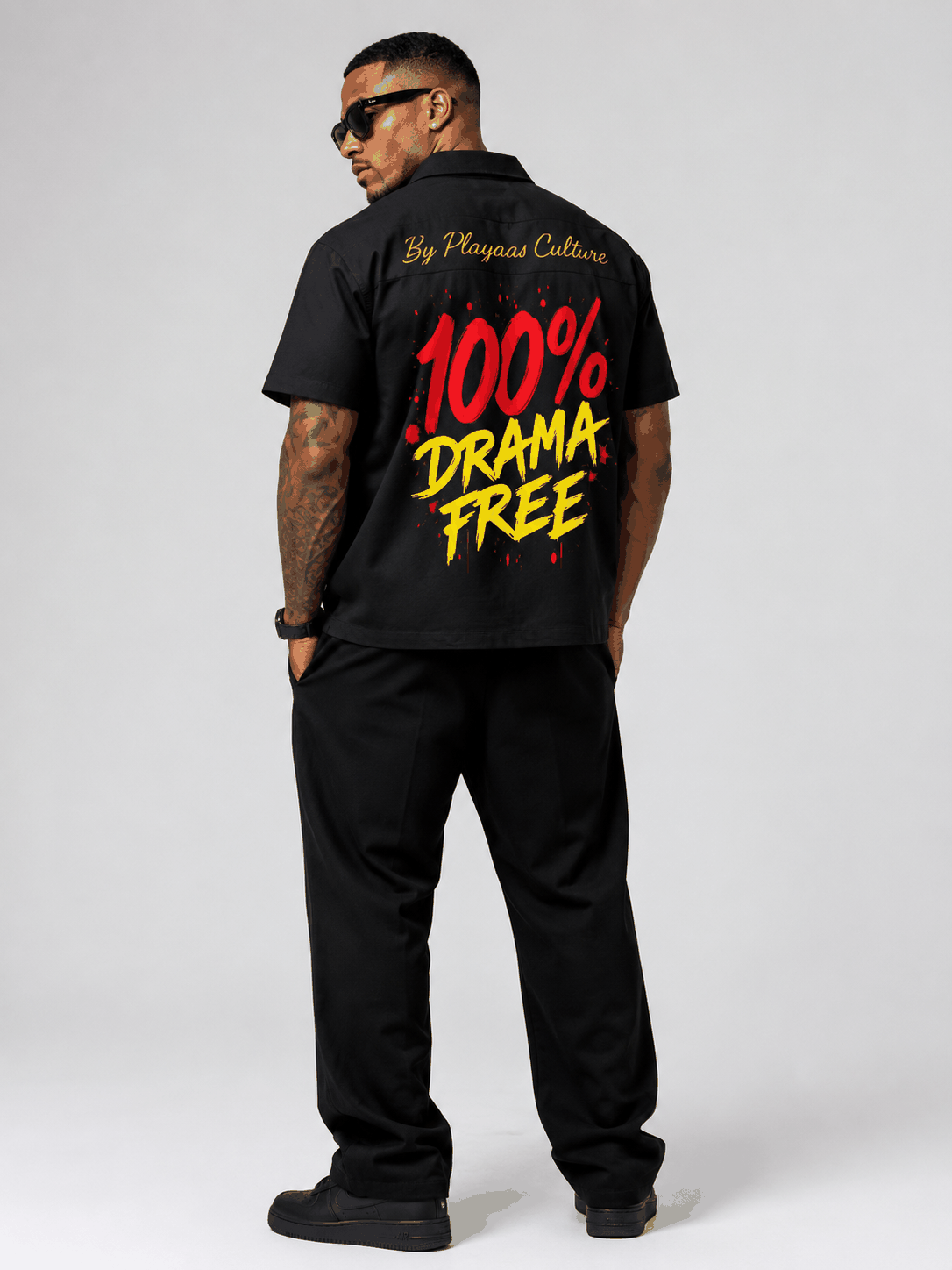 Unisex Boxy Heavyweight Short Sleeve Shirt PLAYAAS CULTURE 