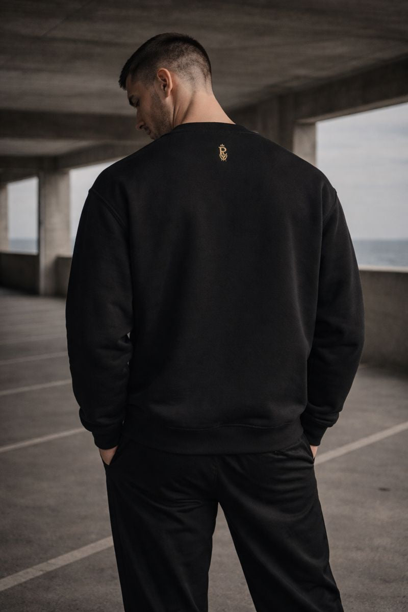 PLAYAAS CULTURE® Coastal Narrative Crewneck – Black