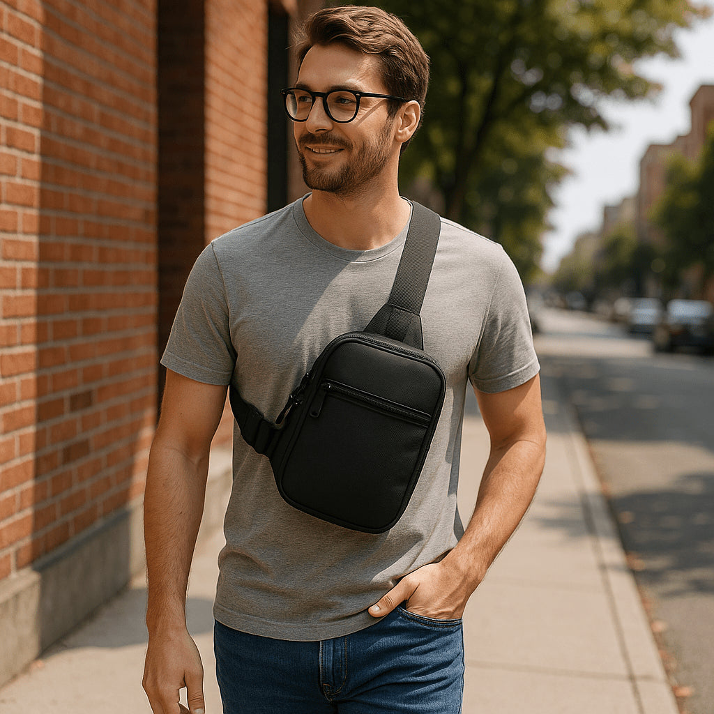 Lightweight travel crossbody bag for easy storage and everyday hands-free carry