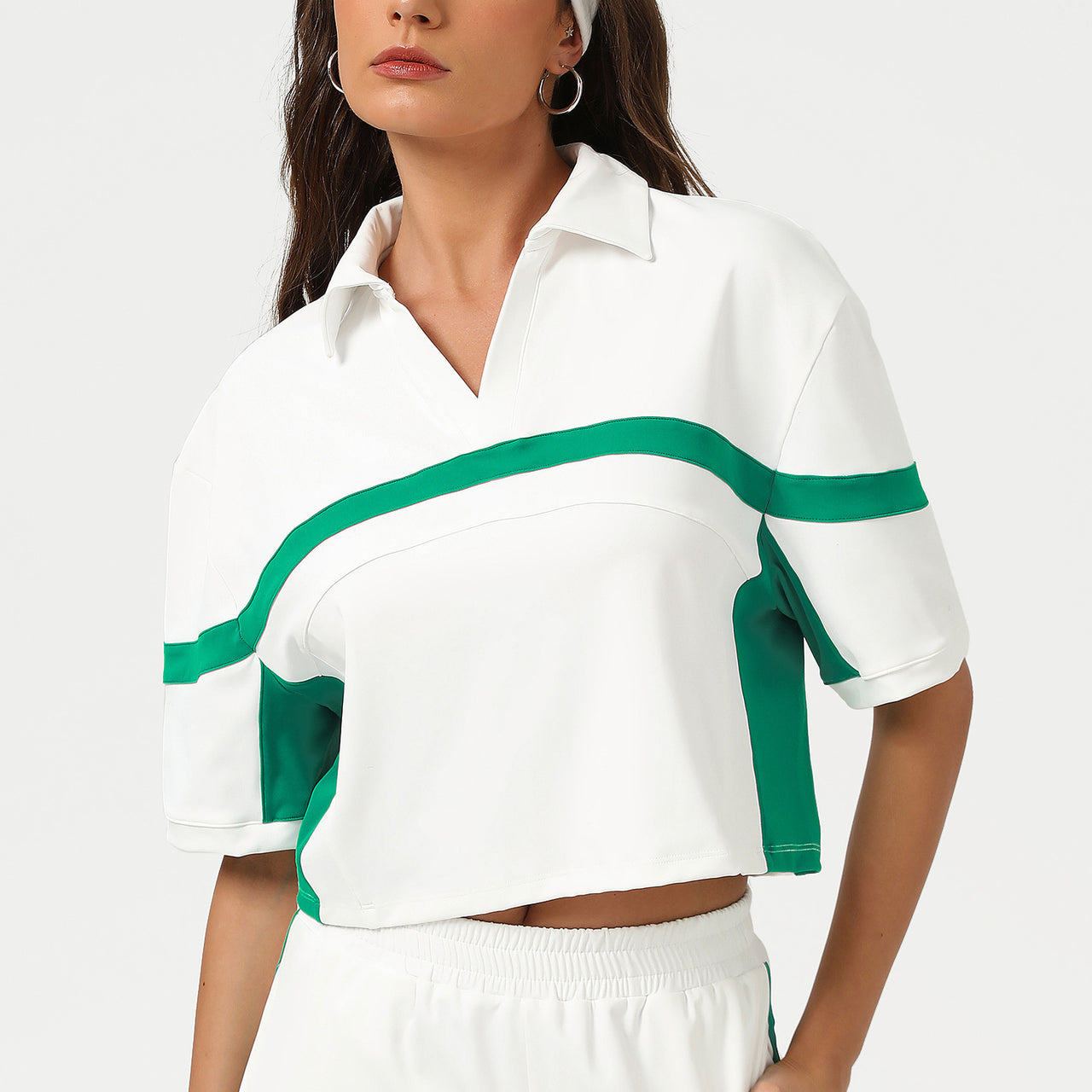 Casual T-shirt With A Polo Collar Quick-drying Fitness And Yoga Wear