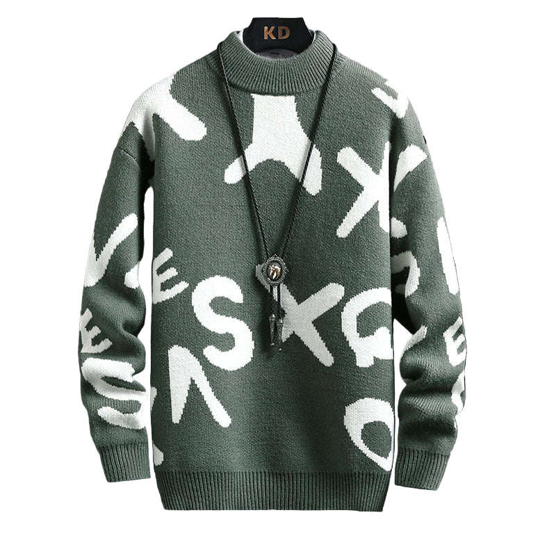 Men’s Fashion Half Turtleneck Sweater – Stylish Winter Knit