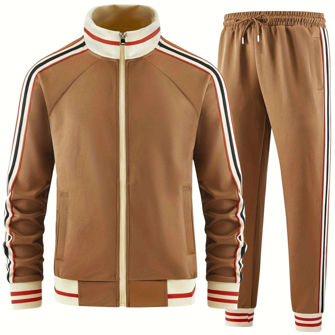 Turtleneck Zipper Cardigan Top Trousers Suit PLAYAAS CULTURE 