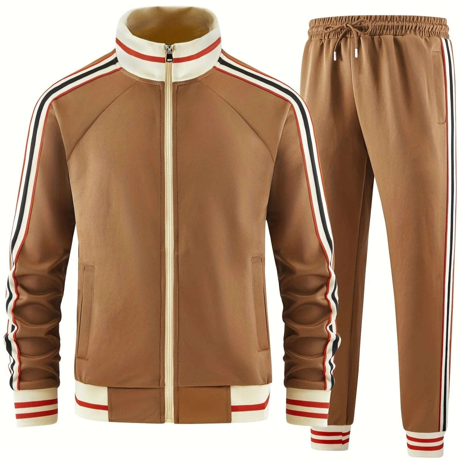 Turtleneck Zipper Cardigan Top Trousers Suit PLAYAAS CULTURE 