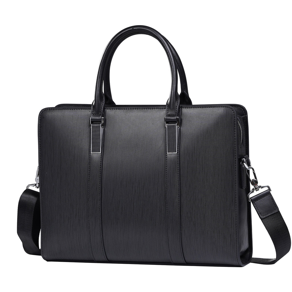 High-end Business Computer Men's Cowhide Handbag