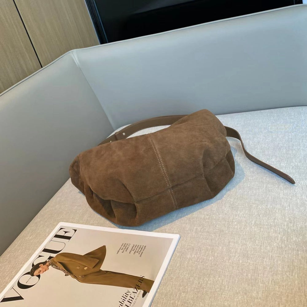 Women’s Elegant Matte Leather Crossbody Bag – Stylish Shoulder Purse