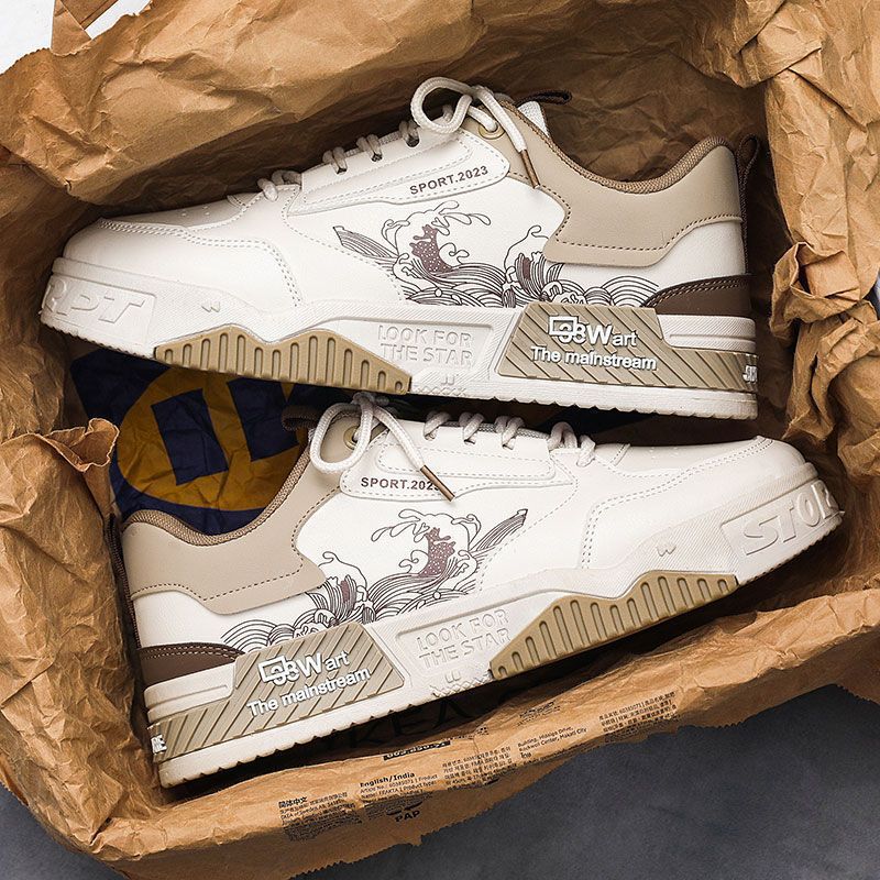 Men’s Chunky Streetwear Sneakers – Thick Sole Casual Fashion Shoes