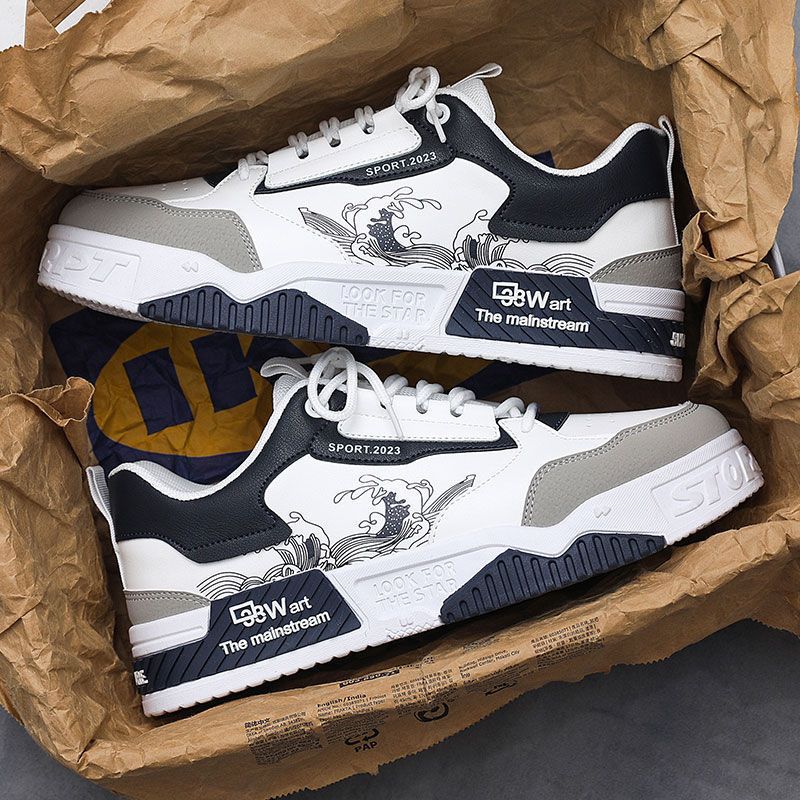 Men’s Chunky Streetwear Sneakers – Thick Sole Casual Fashion Shoes