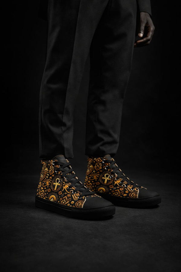 Code of the Playa High-Top Canvas