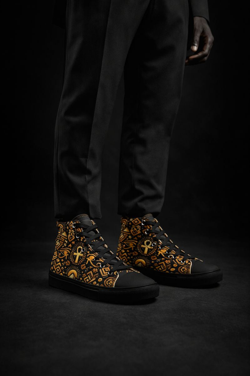 Code of the Playa High-Top Canvas