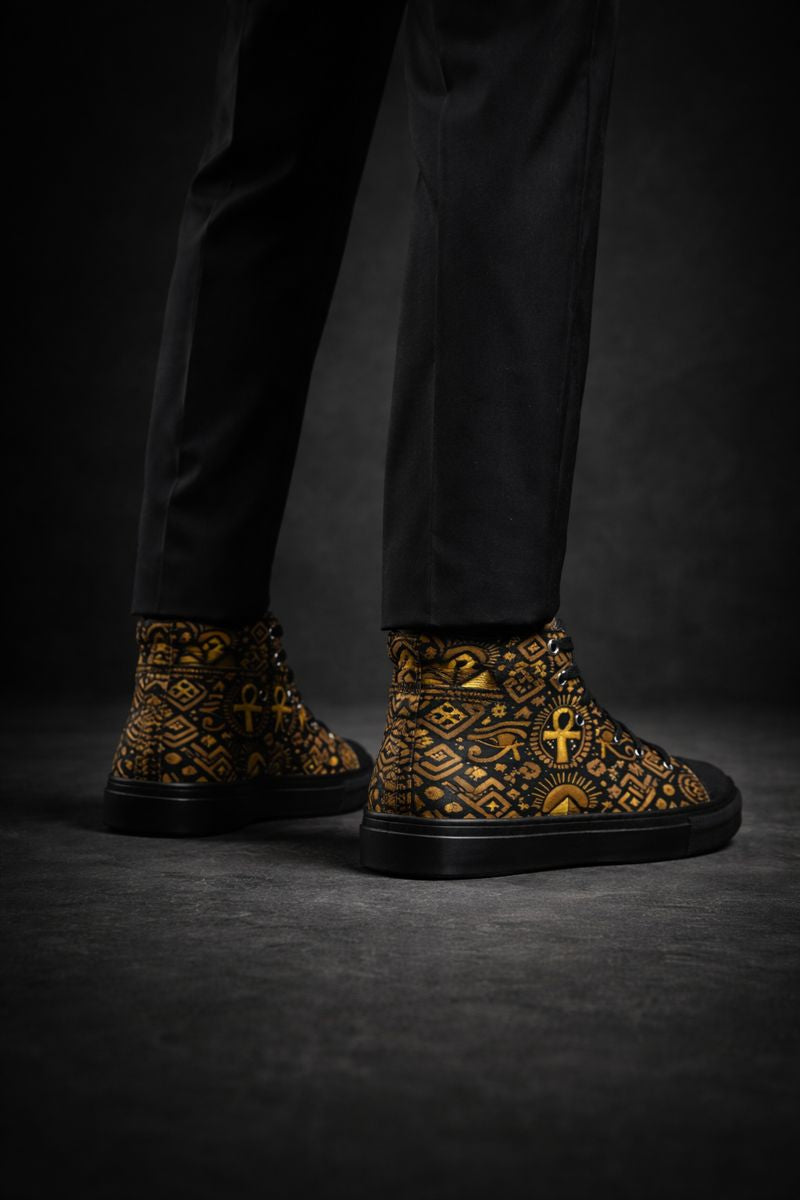 Code of the Playa High-Top Canvas