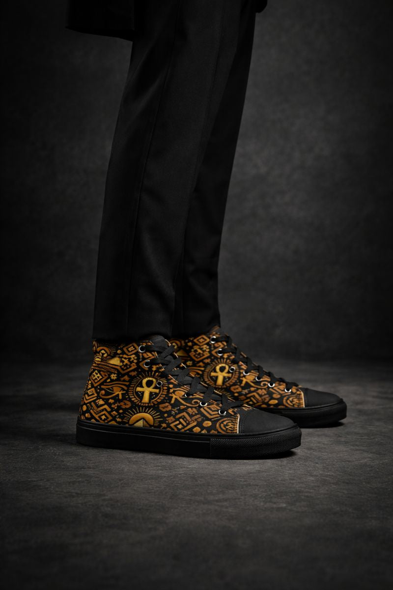 Code of the Playa High-Top Canvas