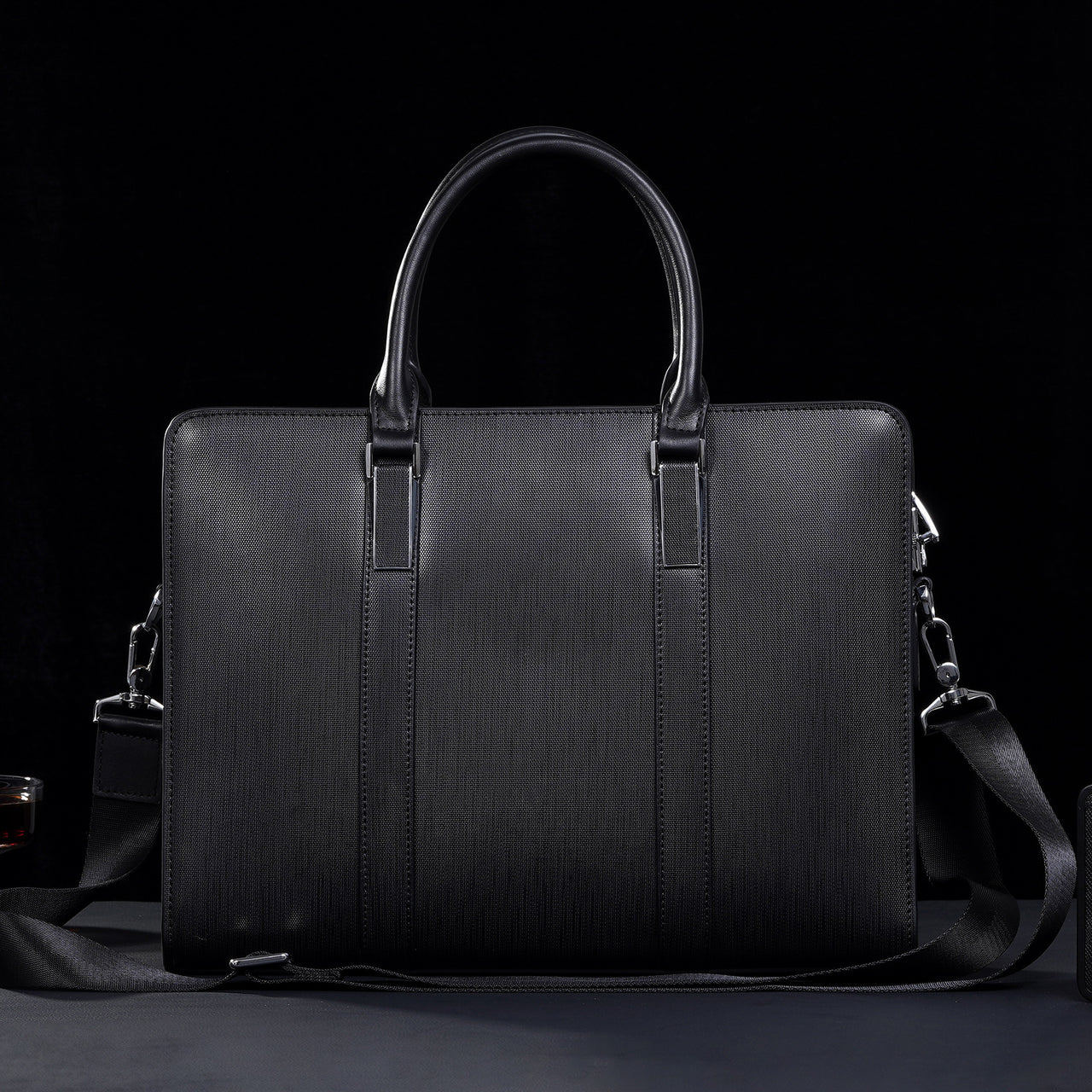 High-end Business Computer Men's Cowhide Handbag