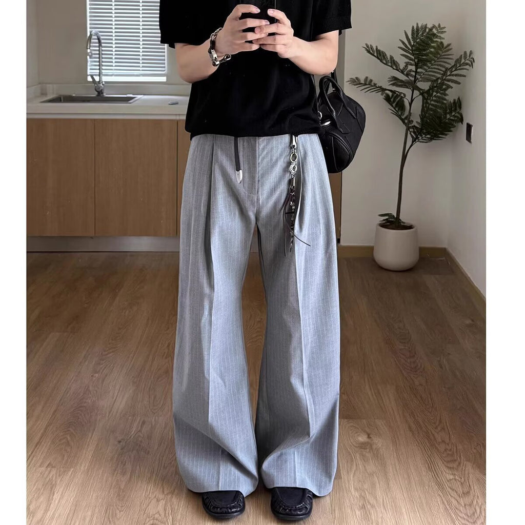 A-line Wide-leg Casual Pants With A Three-dimensional Cut