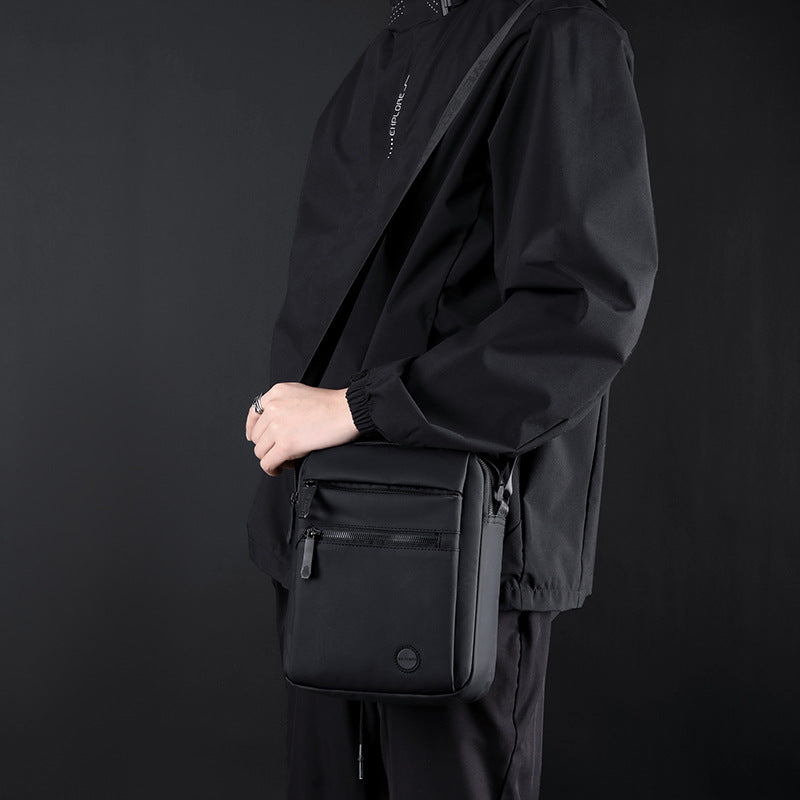 men's casual single shoulder crossbody bag water repellent everyday travel sling bag