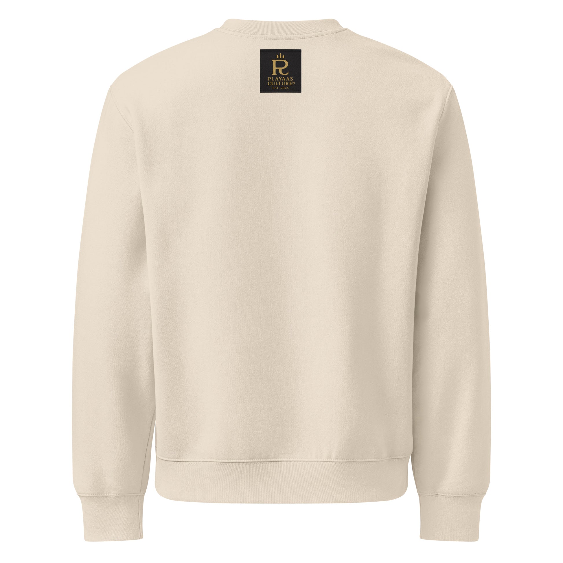 Close-up of teddy bear graphic on PLAYAAS CULTURE® Cultured oversized heavyweight sweatshirt.