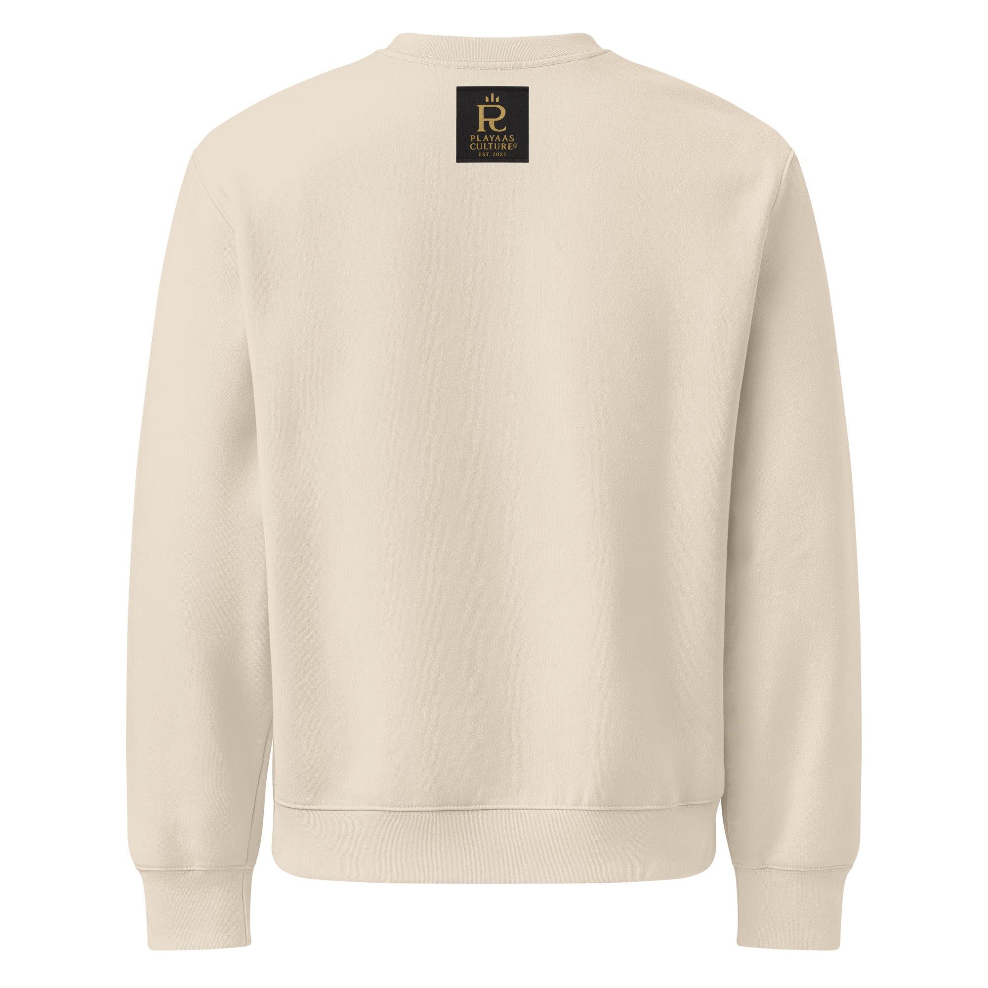 Close-up of teddy bear graphic on PLAYAAS CULTURE® Cultured oversized heavyweight sweatshirt.